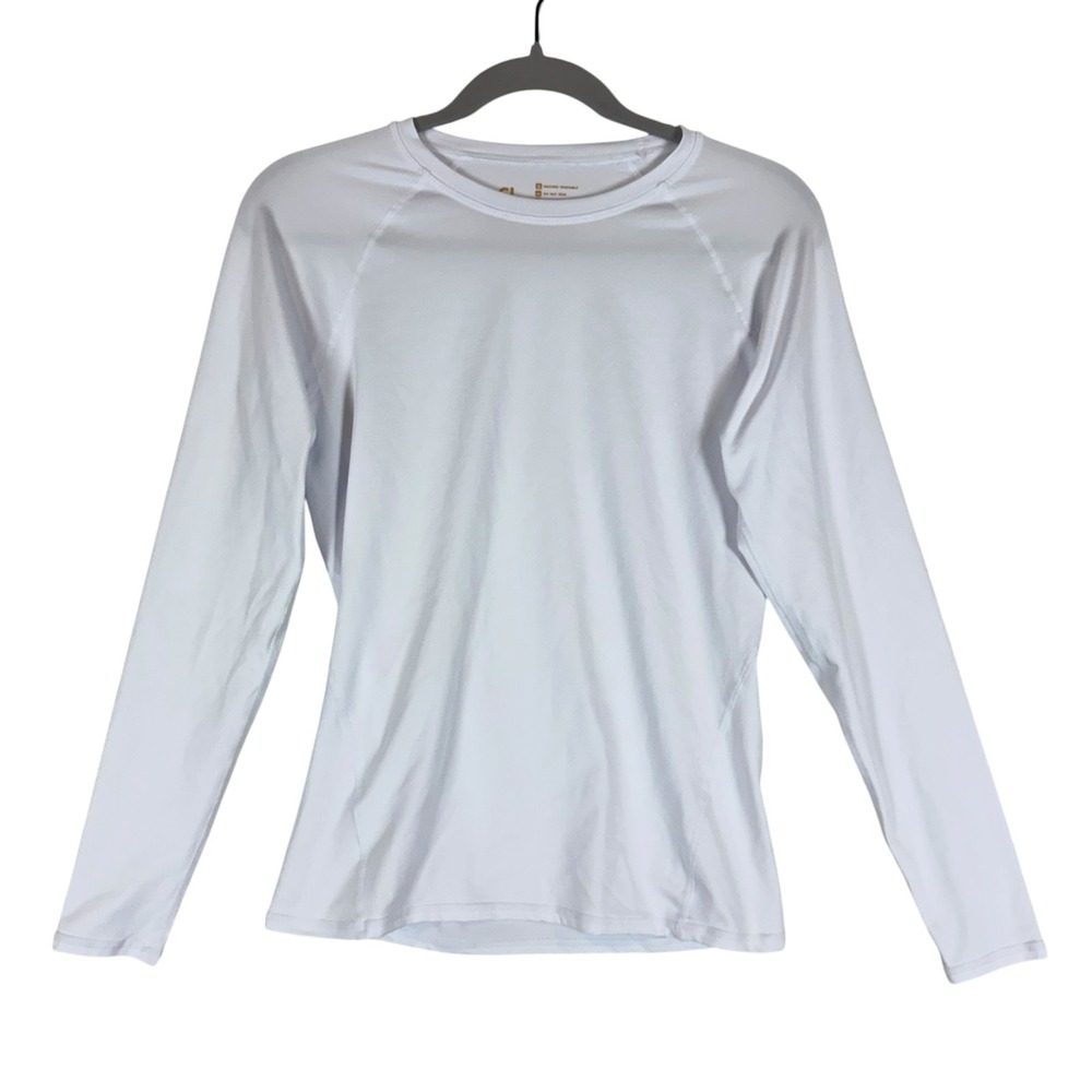 Convallaria Shirt Womens Small White Long Sleeve Athletic Tee Performance